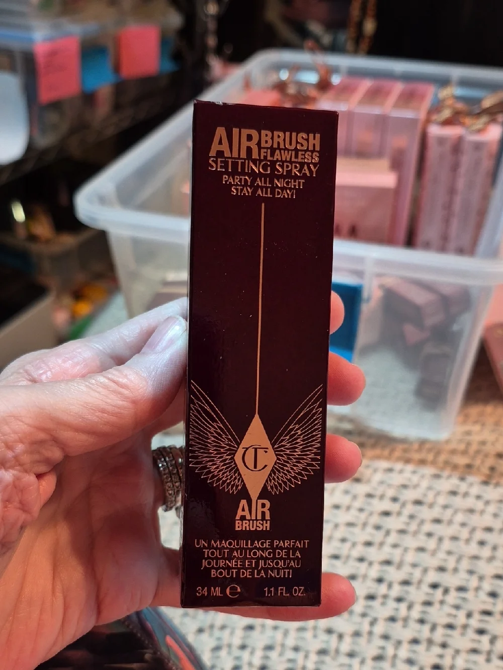 Charlotte Tilbury Airbrush Flawless Setting Spray, 34ml (Travel Size), NIB